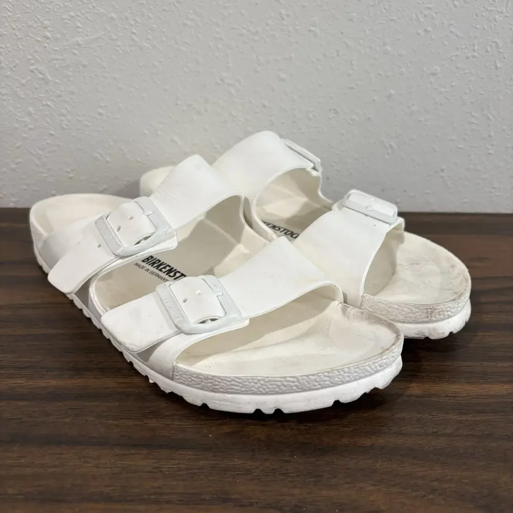 BIRKENSTOCK Arizona Essentials Sandals White EVA Foam US M 8 L‎ 10 EU 41 Casual